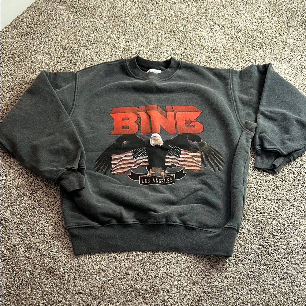 Anine Bing Black Graphic Sweater